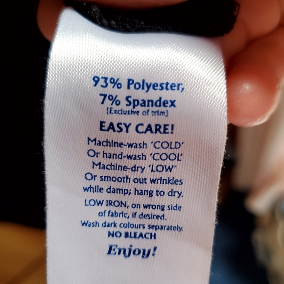 Tilley Endurables Black Knit Short Sleeve Dress Size Small - Picture 5 of 6